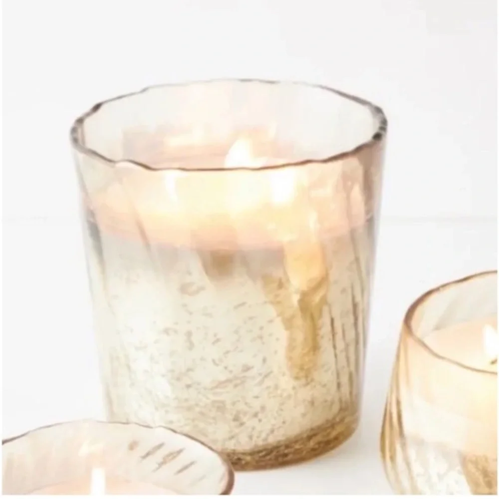 Liquid Gold Glass Candle